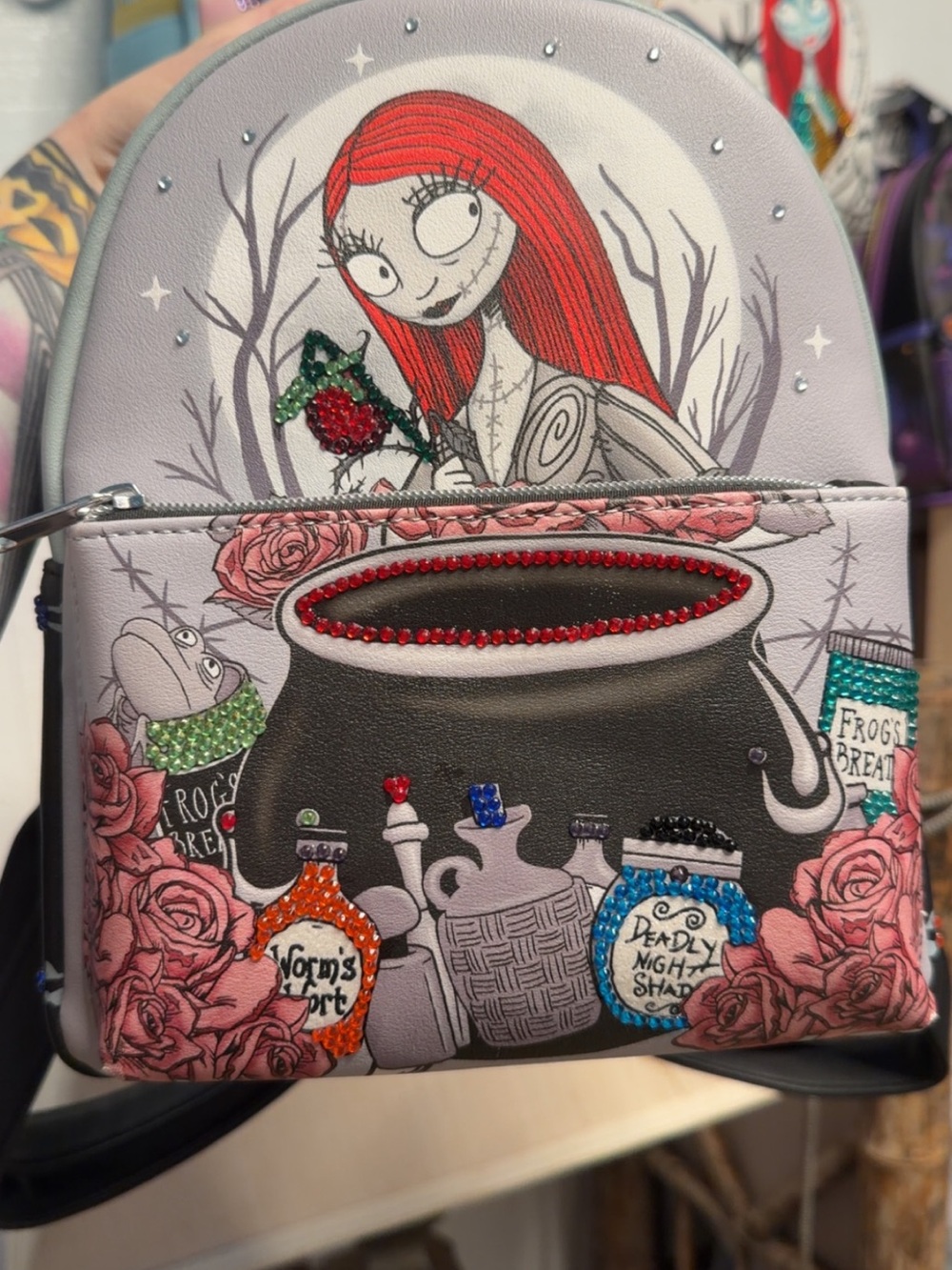 Sally Nightmare Potion Mini Backpack - Red & Grey